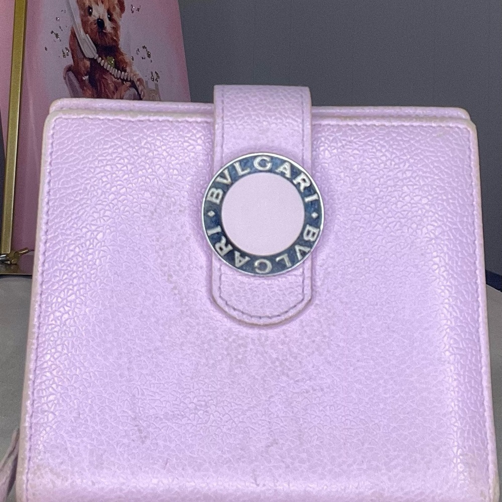 Bulgari Lilac Leather Women's Wallet